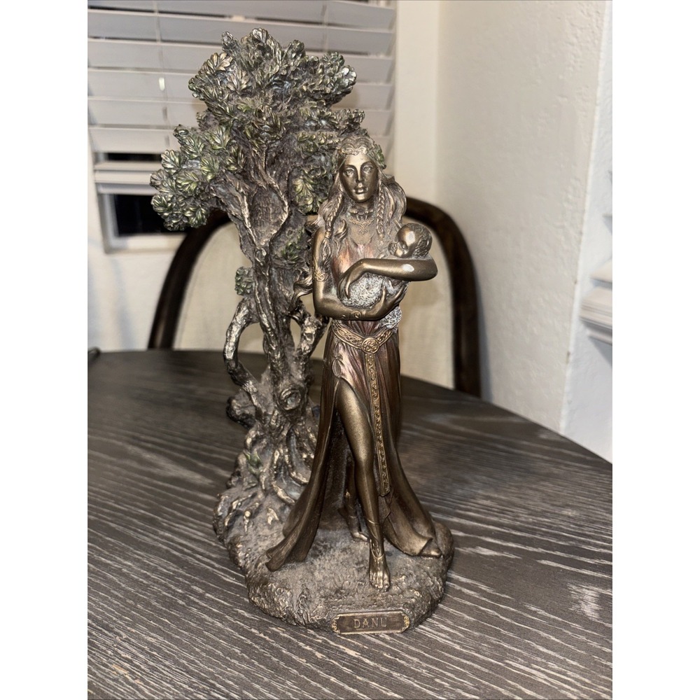 Danu Irish Triple Goddess of‎ The Tuatha De Danann Bronze Finish Statue